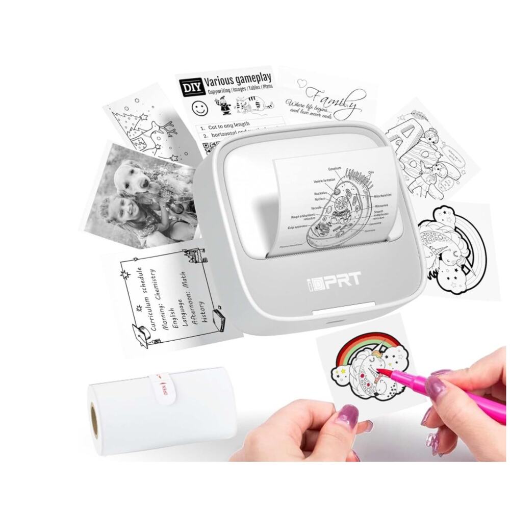 Portable Sticker Maker Machine with 1 Roll Sticker Paper, Efficient and Quick